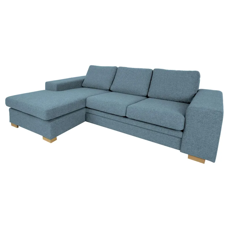 Hörnsoffa Dagmar - ljusblå - M öbler - Soffa - Hörnsoffa - Hörnsoffa med divan
