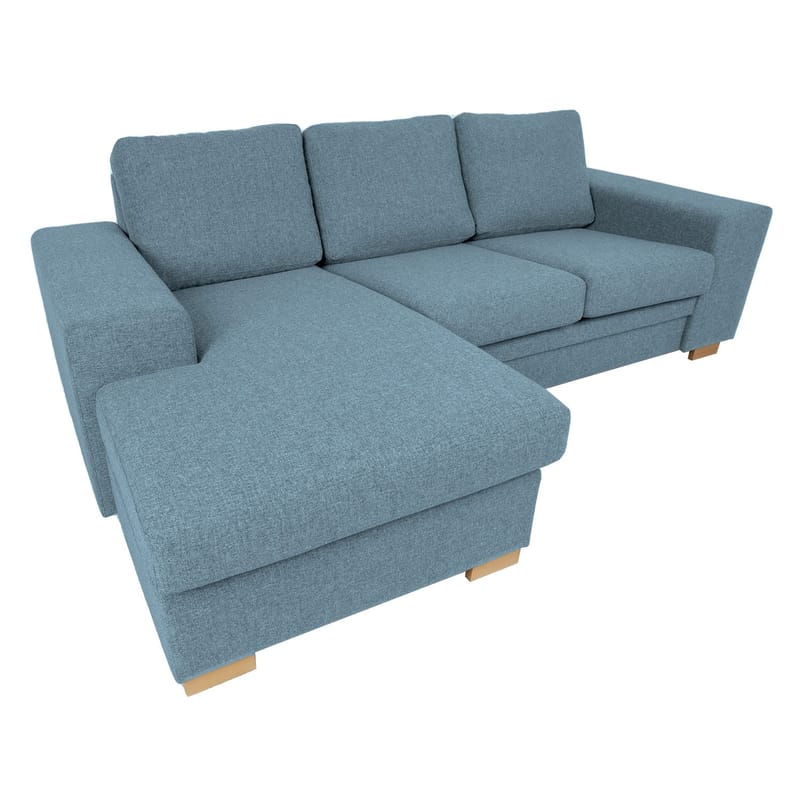 Hörnsoffa Dagmar - ljusblå - Möbler - Soffa - Hörnsoffa - Hörnsoffa med divan
