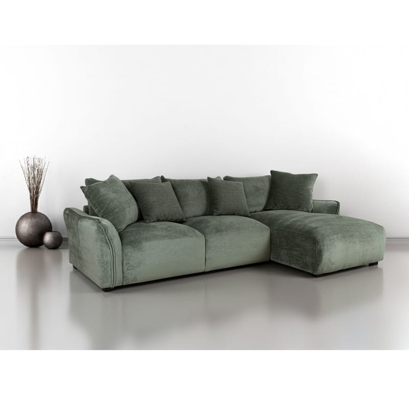 Hörnsoffa Denvi Höger - mintgrön - Möbler - Soffa - Hörnsoffa - Hörnsoffa med divan
