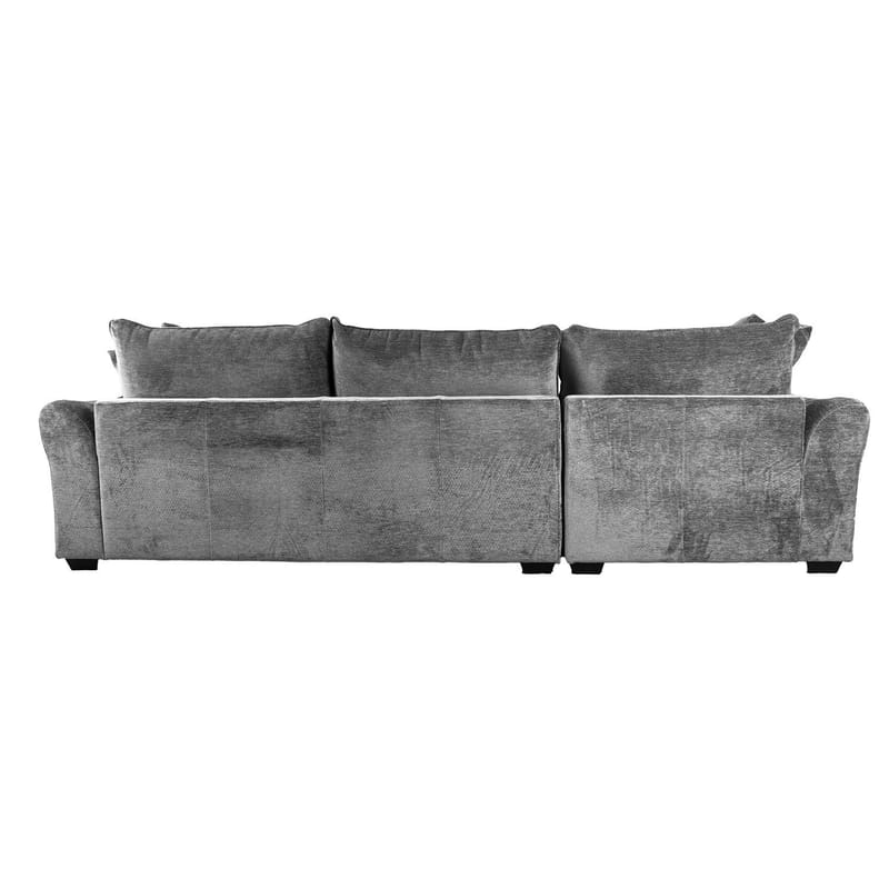 Hörnsoffa Denvi Vänster - Grå - Möbler - Soffa - Hörnsoffa - Hörnsoffa med divan