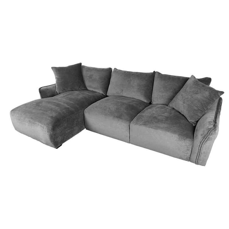 Hörnsoffa Denvi Vänster - Grå - Möbler - Soffa - Hörnsoffa - Hörnsoffa med divan