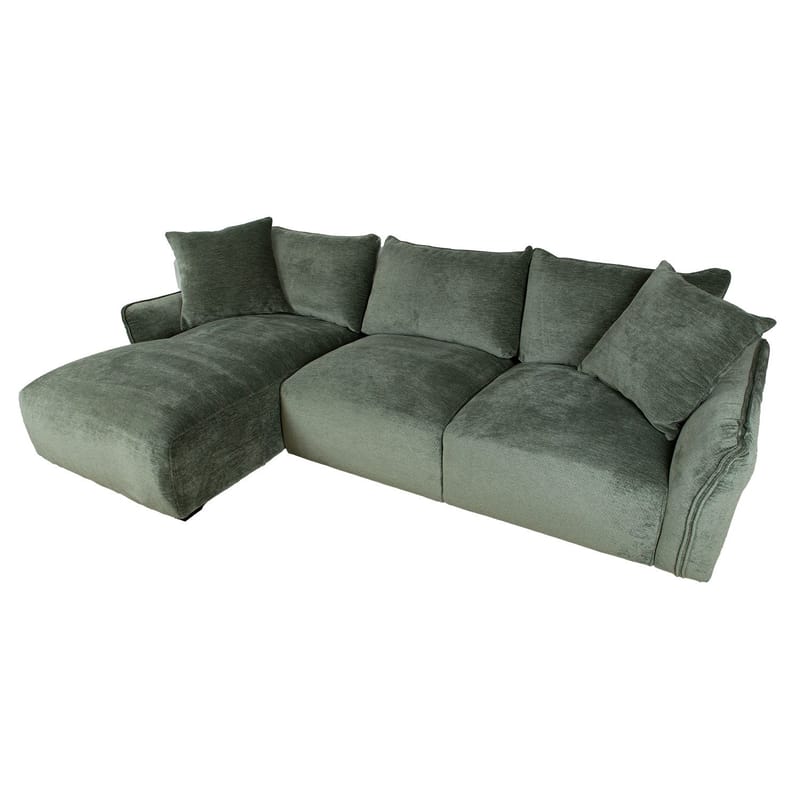 Hörnsoffa Denvi Vänster - mintgrön - Möbler - Soffa - Hörnsoffa - Hörnsoffa med divan