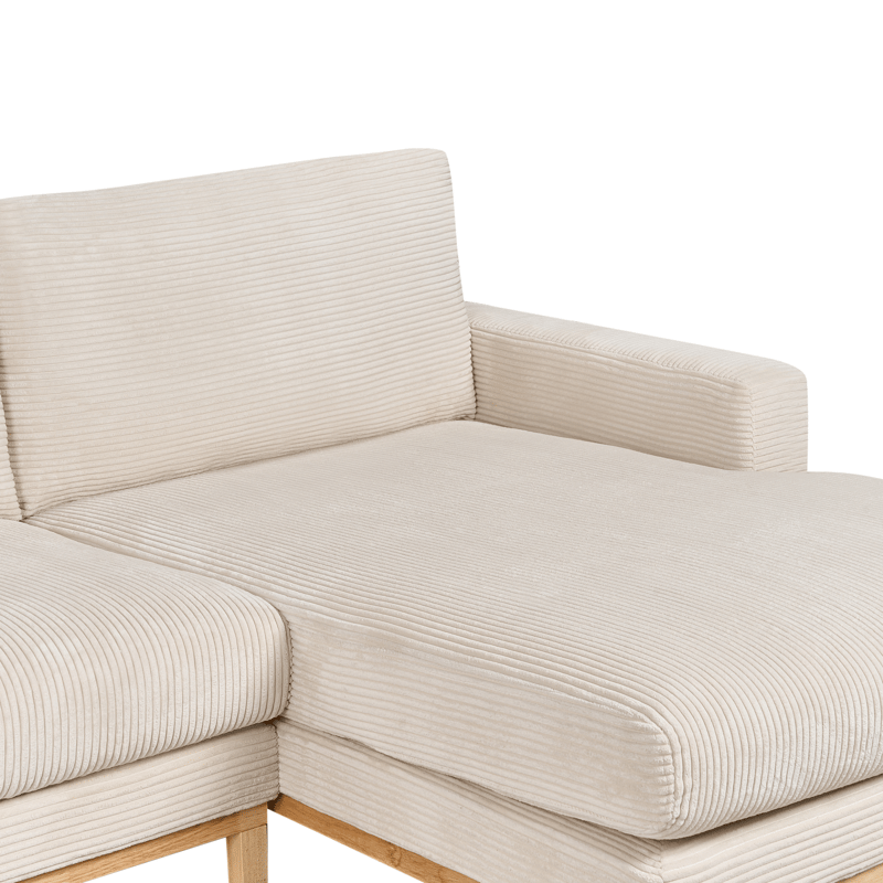 Hörnsoffa Siggard - Ljusbeige - Möbler - Soffa - Divansoffor & schäslongsoffa - 4 sits soffa med divan