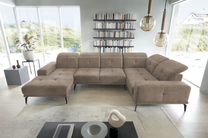 Hagglund Hörnsoffa m. Divan - Beige - Möbler - Soffa - Hörnsoffa - Hörnsoffa med divan