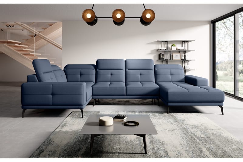 Hagglund Hörnsoffa m. Divan - Blå - Möbler - Soffa - Hörnsoffa - Hörnsoffa med divan