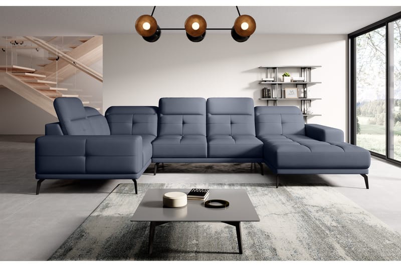 Hagglund Hörnsoffa m. Divan - Blå - Möbler - Soffa - Hörnsoffa - Hörnsoffa med divan