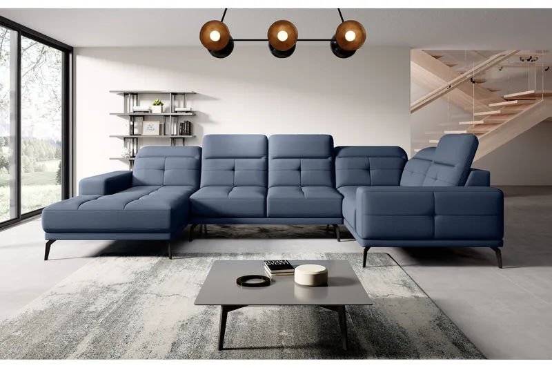 Hagglund Hörnsoffa m. Divan - Blå - Möbler - Soffa - Hörnsoffa - Hörnsoffa med divan