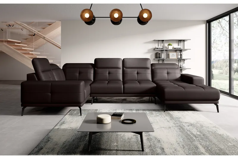 Hagglund Hörnsoffa m. Divan - Brun - Möbler - Soffa - Hörnsoffa - Hörnsoffa med divan