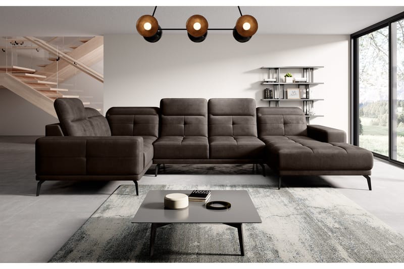 Hagglund Hörnsoffa m. Divan - Brun - Möbler - Soffa - Hörnsoffa - Hörnsoffa med divan