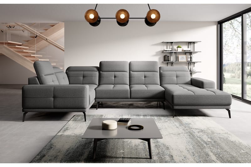 Hagglund Hörnsoffa m. Divan - Grå - Möbler - Soffa - Hörnsoffa - Hörnsoffa med divan