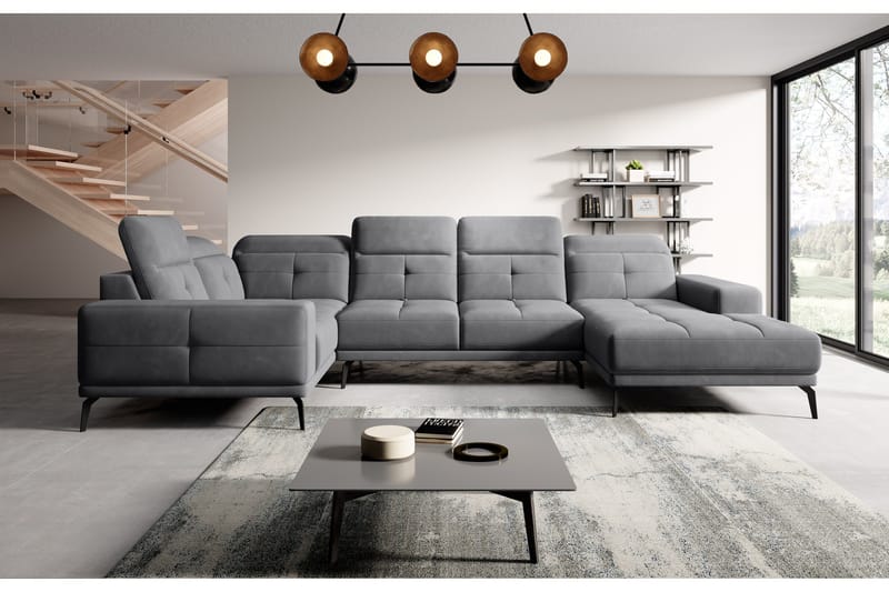 Hagglund Hörnsoffa m. Divan - Grå - Möbler - Soffa - Hörnsoffa - Hörnsoffa med divan