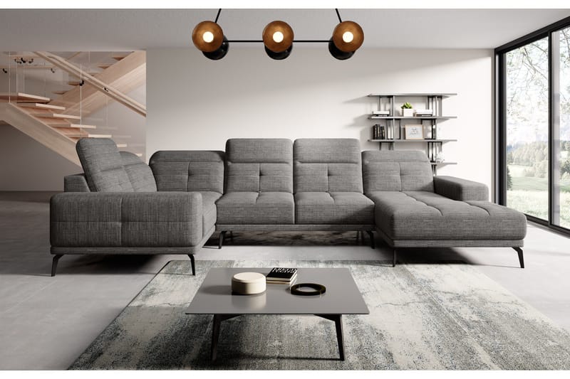 Hagglund Hörnsoffa m. Divan - Grå - Möbler - Soffa - Hörnsoffa - Hörnsoffa med divan