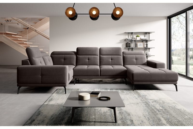 Hagglund Hörnsoffa m. Divan - Grå - Möbler - Soffa - Hörnsoffa - Hörnsoffa med divan