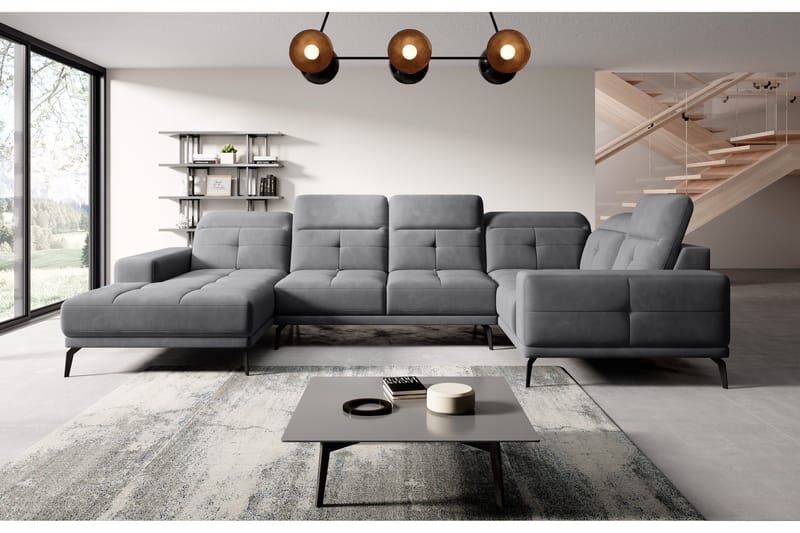 Hagglund Hörnsoffa m. Divan - Grå - Möbler - Soffa - Hörnsoffa - Hörnsoffa med divan