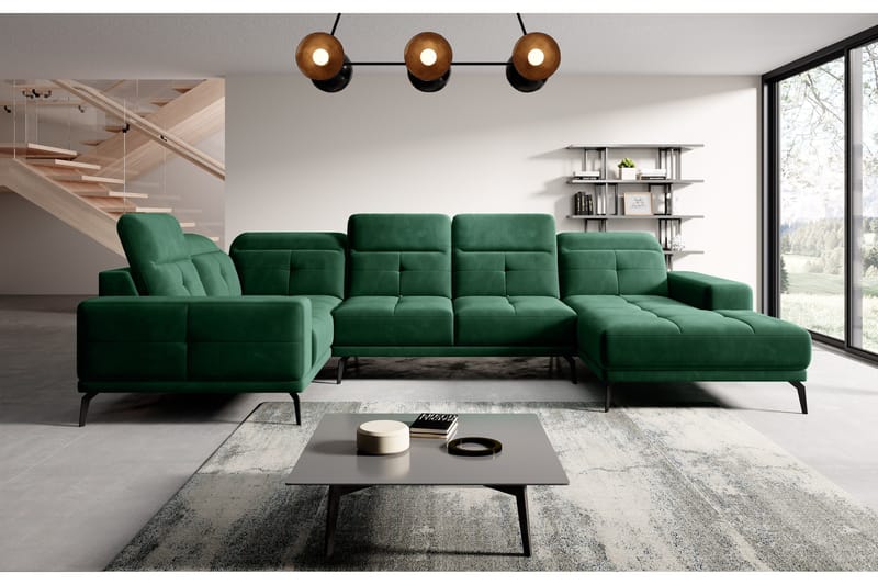 Hagglund Hörnsoffa m. Divan - Grön - Möbler - Soffa - Hörnsoffa - Hörnsoffa med divan