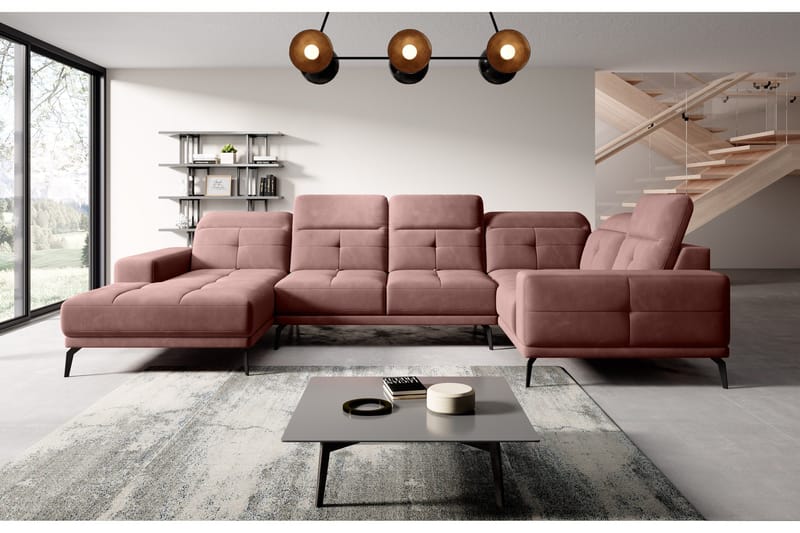Hagglund Hörnsoffa m. Divan - Rosa - Möbler - Soffa - Hörnsoffa - Hörnsoffa med divan