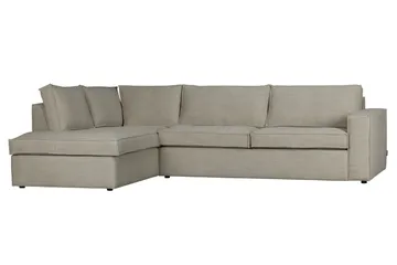 Hearness 3-Sits Soffa med Schäslong Vänster - Natur - Möbler - Soffa - Divansoffor & schäslongsoffa - 3 sits soffa med divan