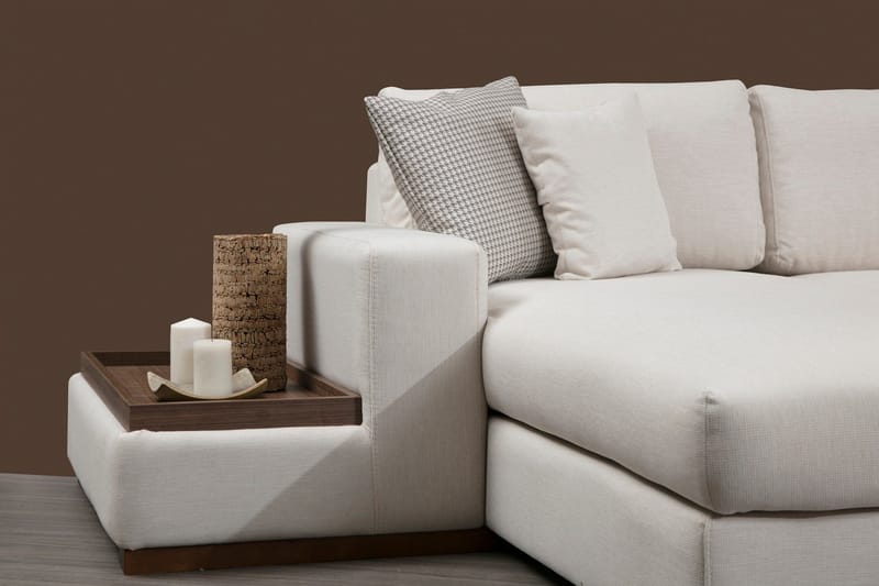 Huelva Divansoffa - Beige - Möbler - Soffa - Hörnsoffa - Hörnsoffa med divan