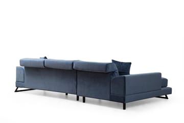Jaraad Divansoffa 3-sits - Blå - Möbler - Soffa - Divansoffor & schäslongsoffa - 3 sits soffa med divan