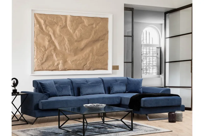 Jaraad Divansoffa 3-sits, Blå