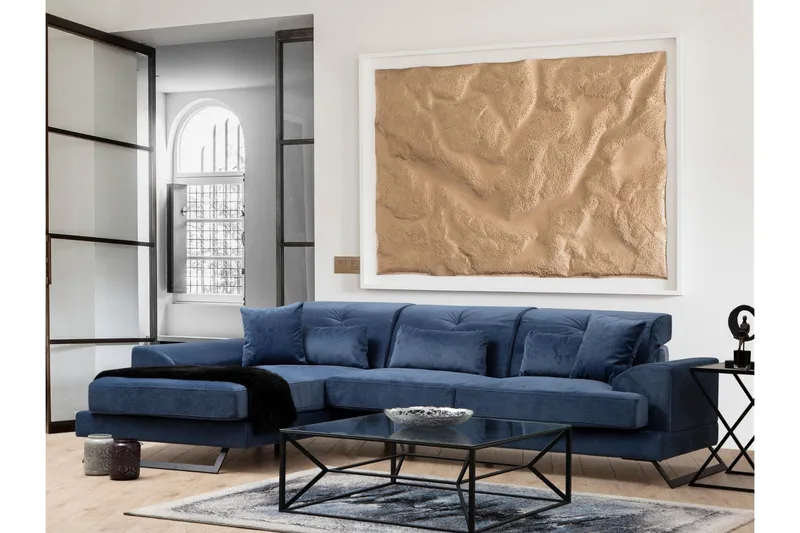 Jaraad Divansoffa 3-sits, Blå