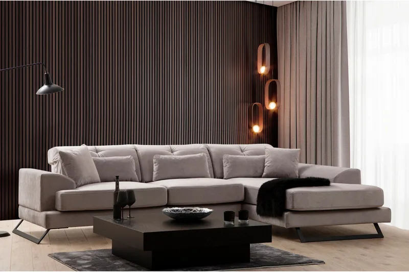 Jaraad Divansoffa 3-sits, Grå