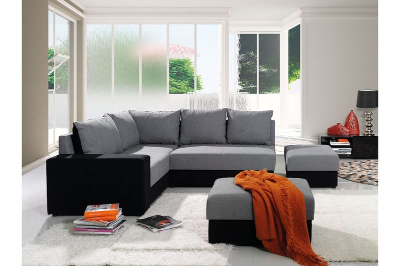 Julissa Hörnsoffa 210x190x80 cm - Grå - Möbler - Soffa - Hörnsoffa