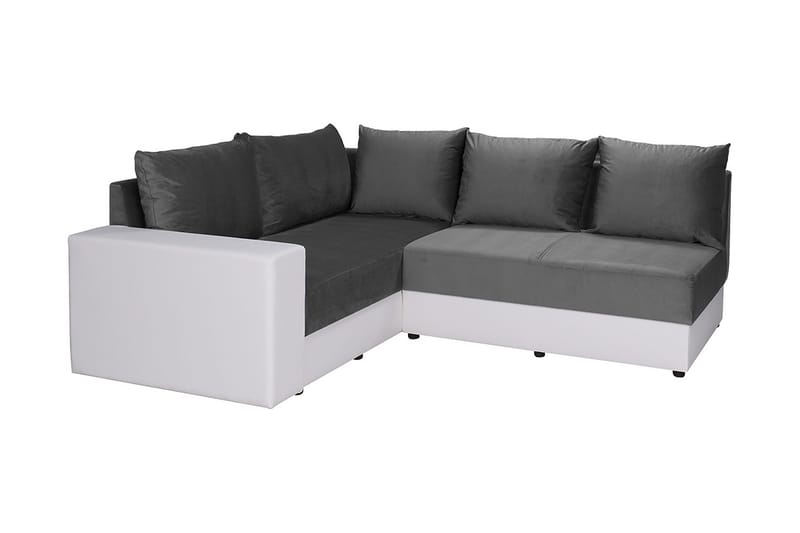 Julissa Hörnsoffa Vänster, Grå/Vit