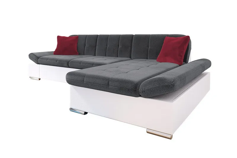 Kintore 3-sits Hörnsoffa Dark Grey/White, undefined