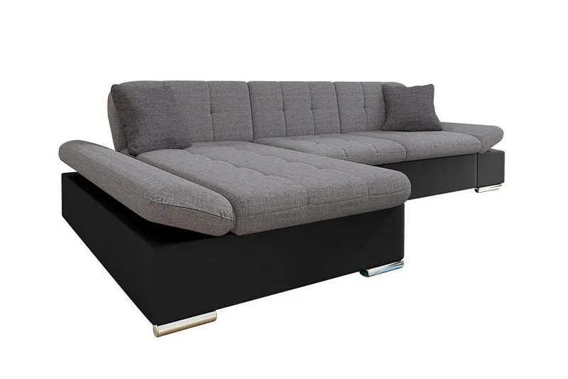 Kintore 3-sits Hörnsoffa NO_BRAND Grey/Black - Möbler - Soffa - Hörnsoffa