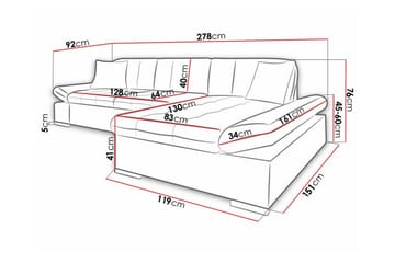 Kintore 3-sits Hörnsoffa - Möbler - Soffa - Divansoffor & schäslongsoffa - 3 sits soffa med divan