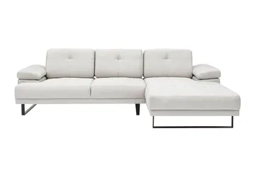Kitimat 3-sits Högervänd L-formad Divansoffa 314 cm i Tyg - Beige - Möbler - Soffa - Divansoffor & schäslongsoffa - 3 sits soffa med divan