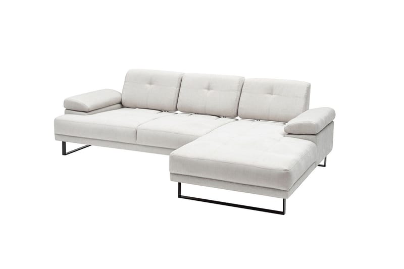Kitimat 3-sits Högervänd L-formad Divansoffa 314 cm i Tyg - Beige - Möbler - Soffa - Divansoffor & schäslongsoffa - 3 sits soffa med divan