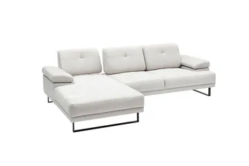 Kitimat 3-sits Vänstervänd L-formad Divansoffa 274 cm i Tyg - Ljusgrå - Möbler - Soffa - Divansoffor & schäslongsoffa - 3 sits soffa med divan