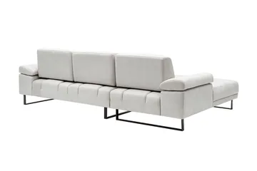 Kitimat 3-sits Vänstervänd L-formad Divansoffa 274 cm i Tyg - Ljusgrå - Möbler - Soffa - Divansoffor & schäslongsoffa - 3 sits soffa med divan