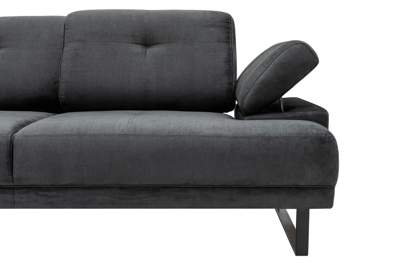 Kitimat Divansoffa 3-sits - Antracit - Möbler - Soffa - Divansoffor & schäslongsoffa - 3 sits soffa med divan