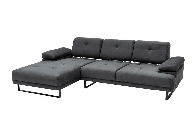 Kitimat Divansoffa 3-sits - Antracit - Möbler - Soffa - Divansoffor & schäslongsoffa - 3 sits soffa med divan