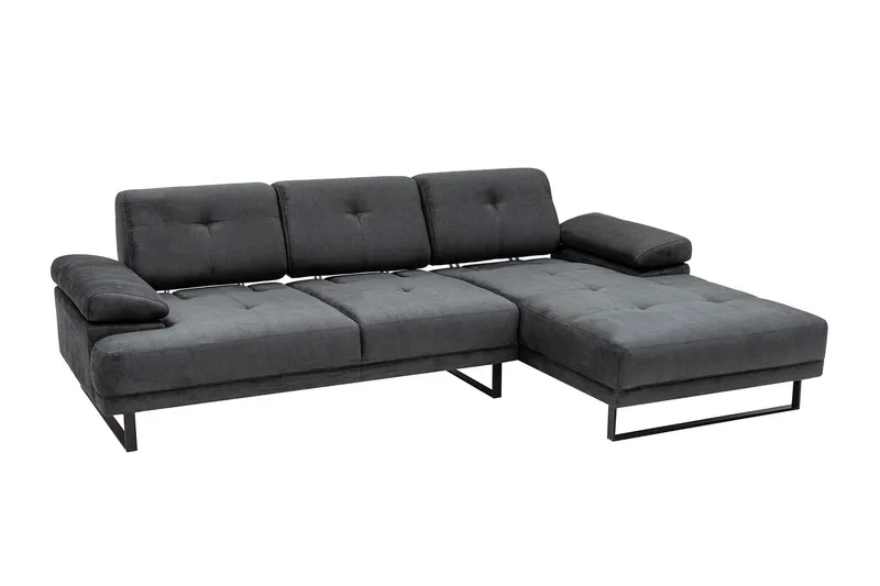 Kitimat Divansoffa 3-sits - Antracit - Möbler - Soffa - Divansoffor & schäslongsoffa - 3 sits soffa med divan
