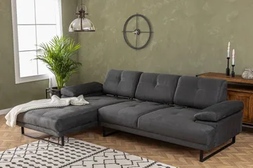 Kitimat Divansoffa 3-sits - Antracit - Möbler - Soffa - Divansoffor & schäslongsoffa - 3 sits soffa med divan