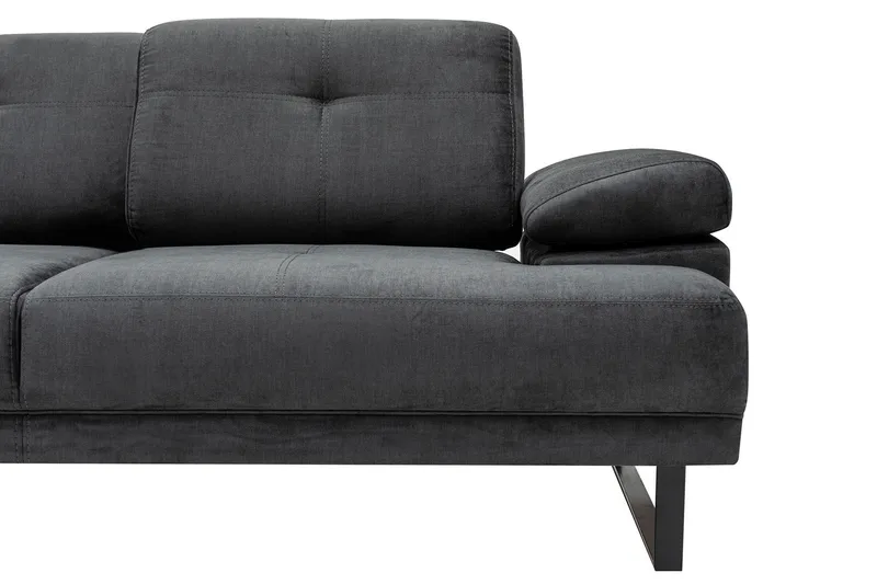 Kitimat Divansoffa 3-sits - Antracit - Möbler - Soffa - Divansoffor & schäslongsoffa - 3 sits soffa med divan