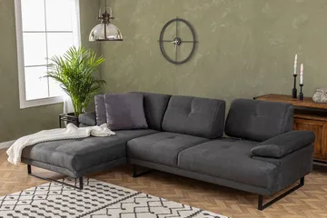 Kitimat Divansoffa 3-sits - Antracit - Möbler - Soffa - Divansoffor & schäslongsoffa - 3 sits soffa med divan
