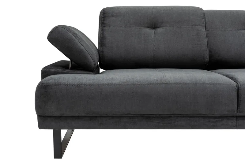 Kitimat Divansoffa 3-sits - Antracit - Möbler - Soffa - Divansoffor & schäslongsoffa - 3 sits soffa med divan