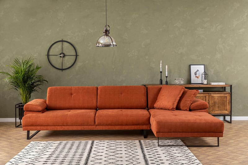Kitimat Divansoffa 3-sits - Orange - Möbler - Soffa - Hörnsoffa
