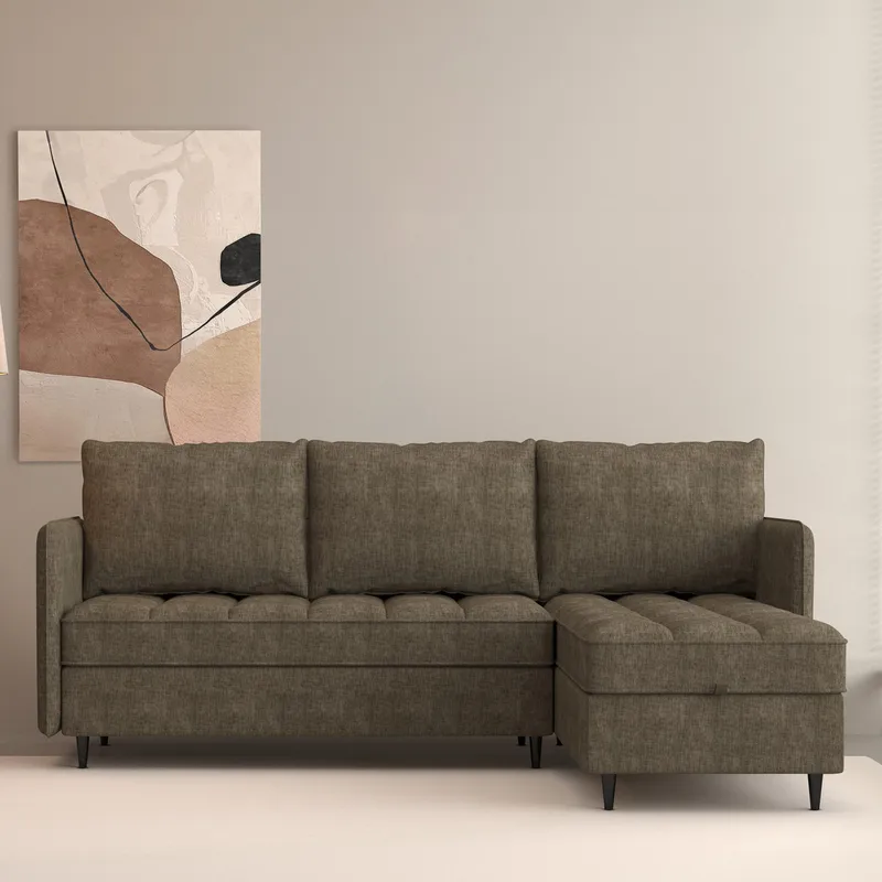 Lindhus Hörnsoffa 3-sits - Brun - Möbler - Soffa - Hörnsoffa - Hörnsoffa med divan