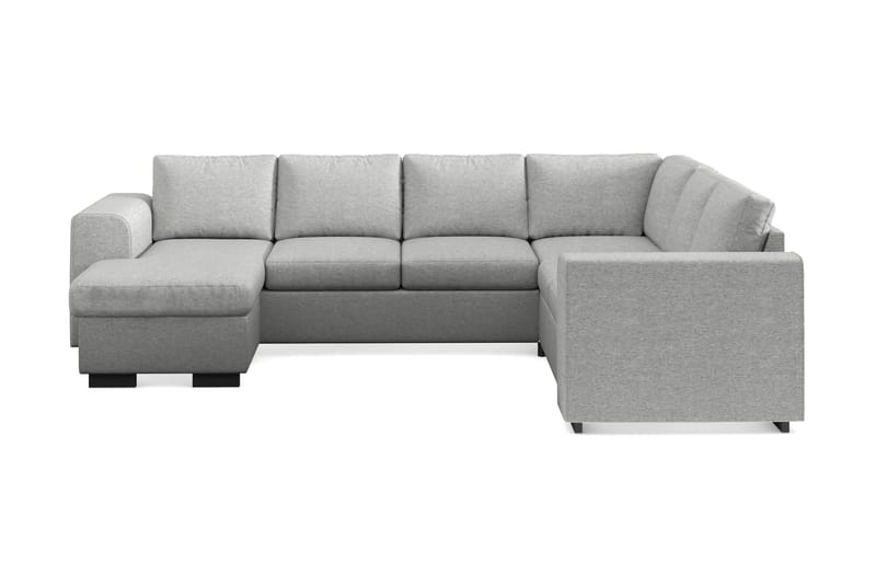 Link 5-sits Vändbar U-formad Hörnsoffa med divan i Tyg - Ljusgrå - Möbler - Soffa - Hörnsoffa - Hörnsoffa med divan