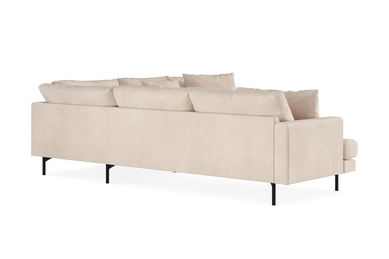Menard 6-sits Högervänd L-formad Hörnsoffa i Manchester - Beige - Möbler - Soffa - Hörnsoffa