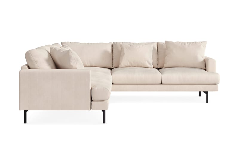 Menard 6-sits Högervänd L-formad Hörnsoffa i Manchester - Beige - Möbler - Soffa - Hörnsoffa