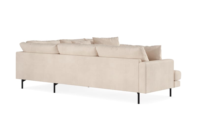Menard 6-sits Högervänd L-formad Hörnsoffa i Manchester - Beige - Möbler - Soffa - Hörnsoffa