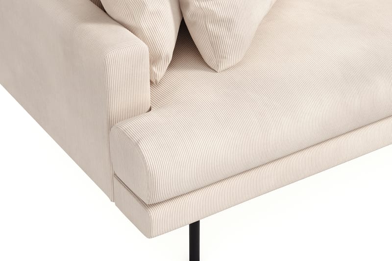 Menard 6-sits Högervänd L-formad Hörnsoffa i Manchester - Beige - Möbler - Soffa - Hörnsoffa
