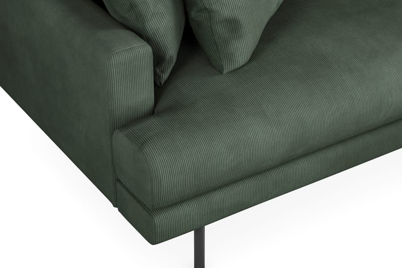 Menard 6-sits Högervänd L-formad Hörnsoffa i Manchester - Grön - Möbler - Soffa - Hörnsoffa
